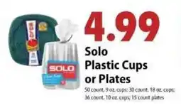 Festival Foods Solo Plastic Cups or Plates offer