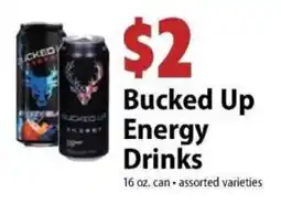 Festival Foods Bucked Up Energy Drinks offer