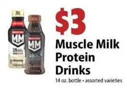Festival Foods Muscle Milk Protein Drinks offer