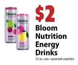 Festival Foods Bloom Nutrition Energy Drinks offer