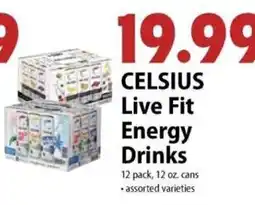 Festival Foods Celsius live fit energy drinks offer