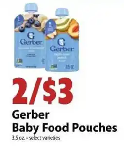 Festival Foods Gerber baby food pouches offer