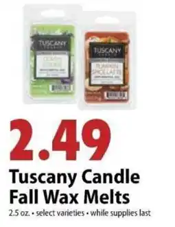 Festival Foods Tuscany Candle Fall Wax Melts offer