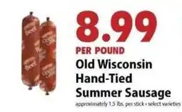 Festival Foods Old Wisconsin Hand-Tied Summer Sausage offer
