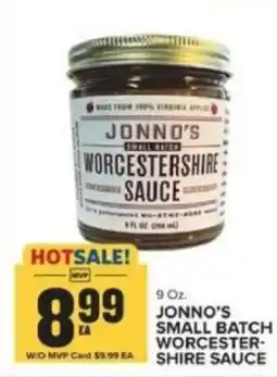 Food Lion Jonno's small batch worcestershire sauce offer