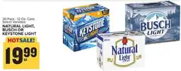 Food Lion Natural Light, Busch or Keystone Light offer