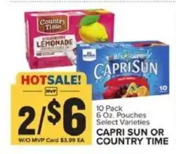 Food Lion Capri Sun or Country Time offer