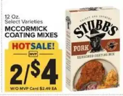 Food Lion McCormick coating mixes offer