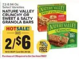 Food Lion Nature Valley crunchy or sweet & salty nut granola bars offer