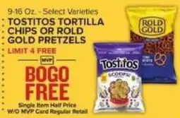 Food Lion Tostitos tortilla chips or gold pretzels offer