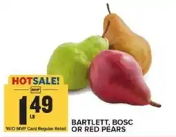 Food Lion Bartlett, Bosc or Red Pears offer