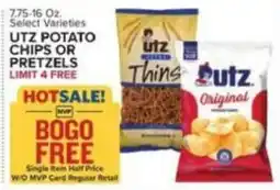 Food Lion Utz potato chips or pretzels offer