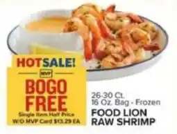 Food Lion Food Lion raw shrimp offer