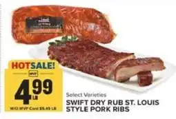 Food Lion Swift dry rub st. louis style pork ribs offer