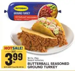 Food Lion Butterball seasoned ground turkey offer
