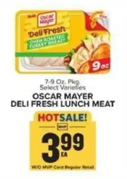Food Lion Oscar Mayer Deli Fresh Lunch Meat offer