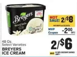 Food Lion Breyers ice cream offer