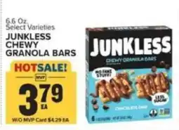 Food Lion Junkless chewy granola bars offer
