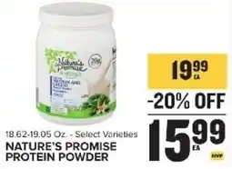 Food Lion Nature's Promise Protein Powder offer