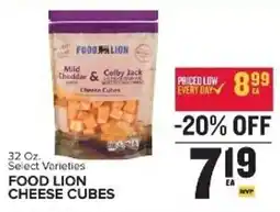 Food Lion Food Lion cheese cubes offer