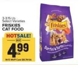 Food Lion Friskies cat food offer