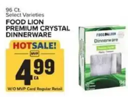 Food Lion Food Lion premium crystal dinnerware offer