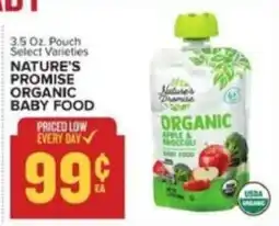 Food Lion Nature's Promise Organic Baby Food offer