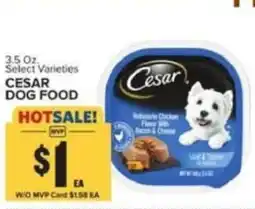 Food Lion Cesar dog food offer