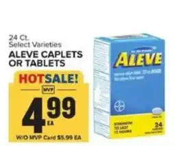 Food Lion Aleve caplets or tablets offer
