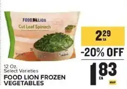 Food Lion Food Lion Cut Leaf Spinach offer