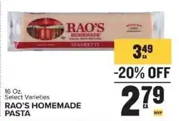 Food Lion Rao's Homemade Pasta offer