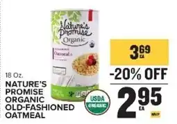 Food Lion Nature's Promise Organic Old-Fashioned Oatmeal offer