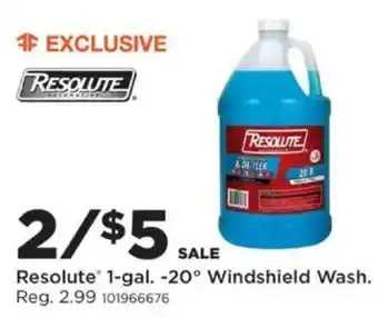 Resolute windshield wash
