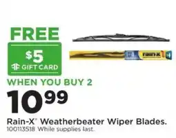Mills Fleet Farm Rain-X Weatherbeater Wiper Blades offer