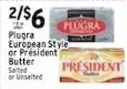 Met Foodmarkets Plugra European Style or President Butter offer