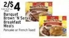 Met Foodmarkets Banquet Brown 'N Serve Breakfast Meals offer