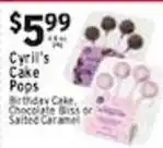 Met Foodmarkets Cyril's Cake Pops offer