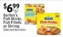 Met Foodmarkets Gorton's Fish Sticks, Fish Fillets or Shrimp offer