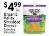 Met Foodmarkets Organic Valley Shredded Cheese offer