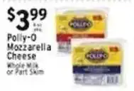 Met Foodmarkets Polly-O Mozzarella Cheese offer