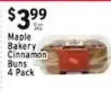 Met Foodmarkets Maple Bakery Cinnamon Buns offer