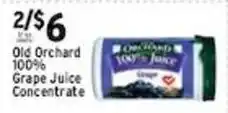 Met Foodmarkets Old Orchard 100% Grape Juice Concentrate offer