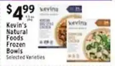 Met Foodmarkets Kevin's Natural Foods Frozen Bowls offer