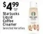 Met Foodmarkets Starbucks liquid coffee creamer offer