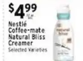 Met Foodmarkets Nestle Coffee-mate Natural Bliss Creamer offer