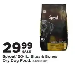 Mills Fleet Farm Sprout bites & bones dry dog food offer