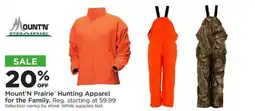 Mills Fleet Farm Mount'n Prairie Hunting Apparel offer