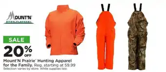 Mount'n Prairie Hunting Apparel