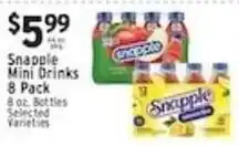 Met Foodmarkets Snapple mini drinks offer