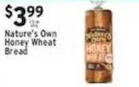 Met Foodmarkets Nature's Own Honey Wheat Bread offer